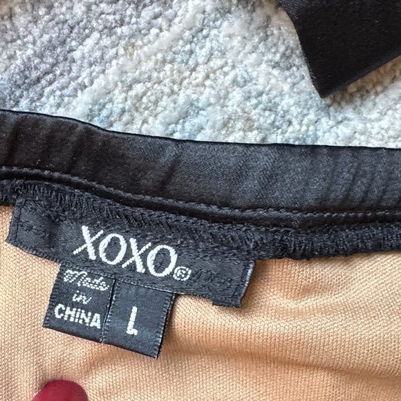 XOXO Black and Tan Dress - Picture 2 of 2